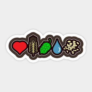 Love craft beer Sticker